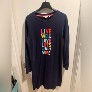Size 12 long boden sweatshirt dress